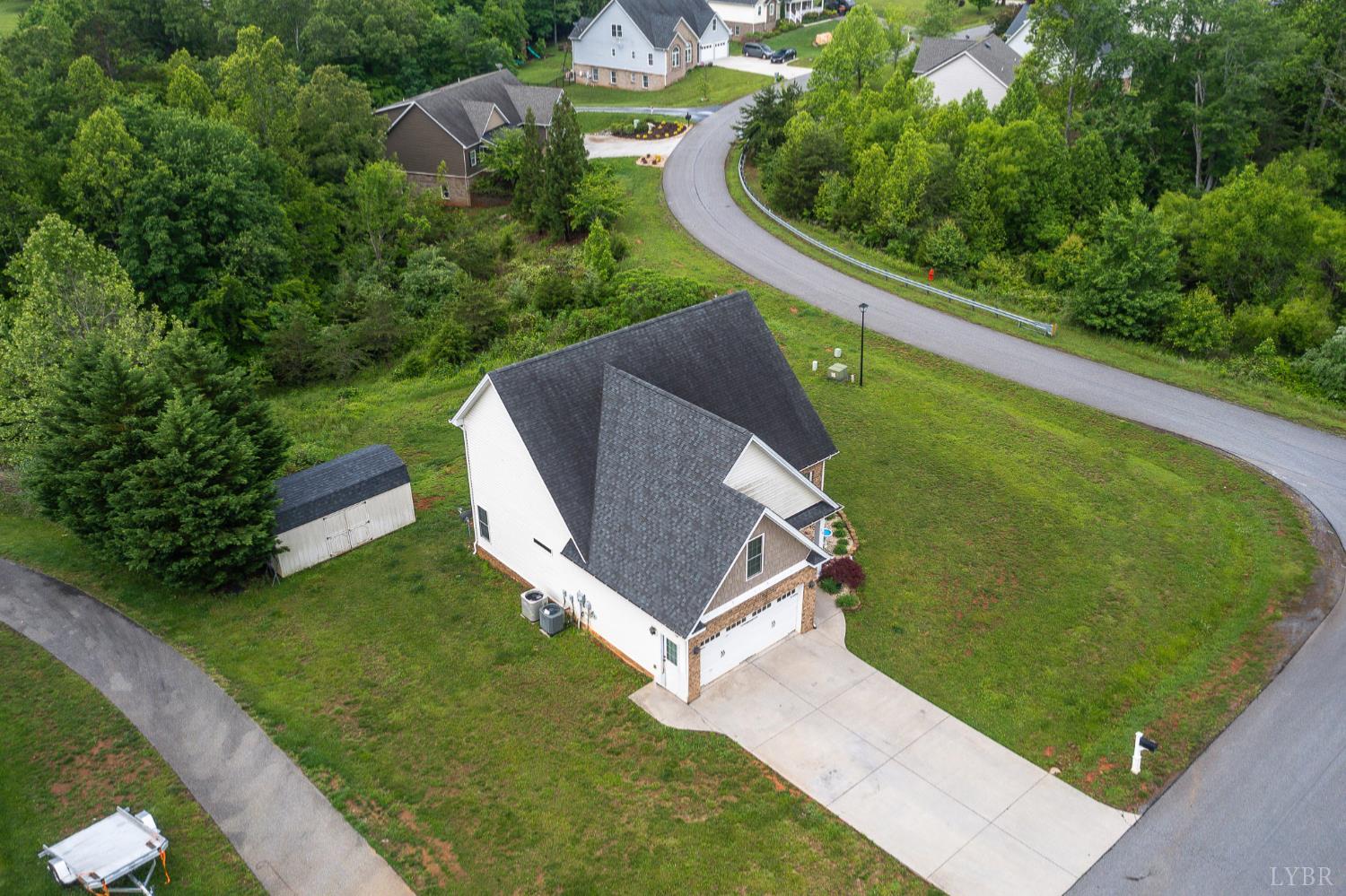 314 Cooper Way Evington, VA 24550 - Photo 5 of 44 an aerial view of a house