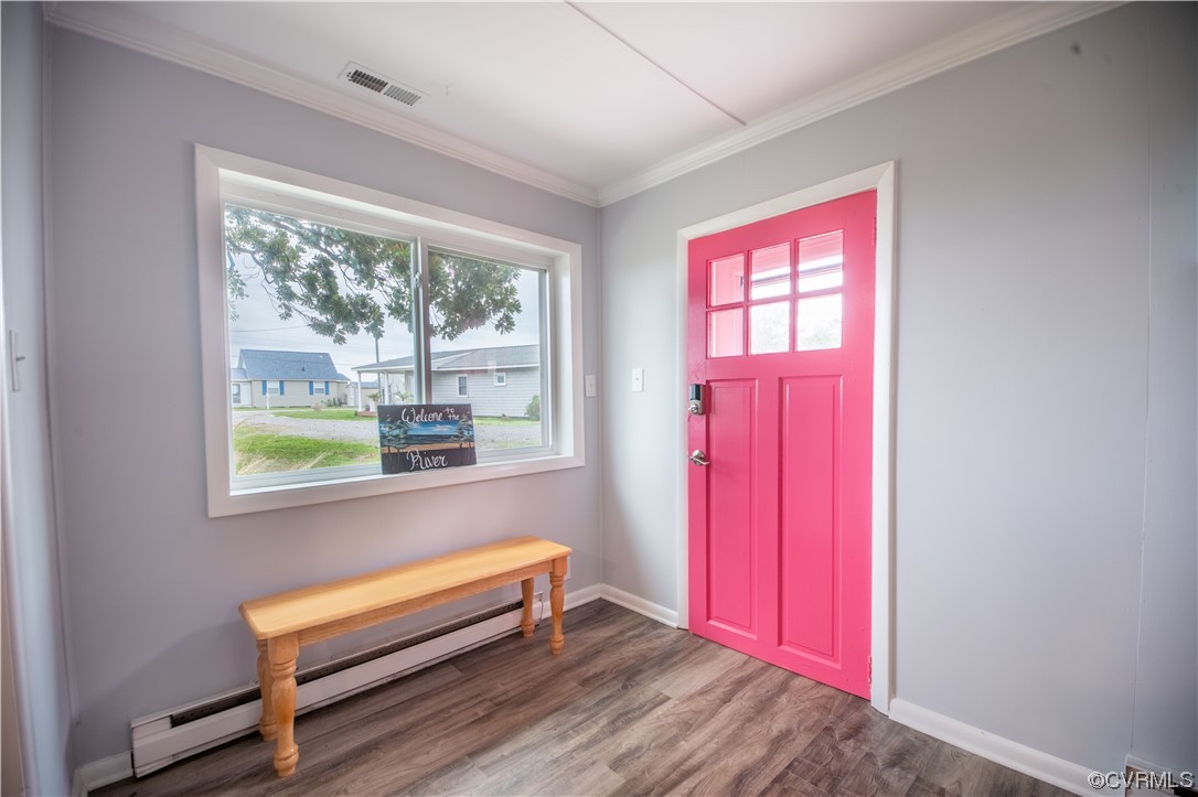 215 Riverside Drive Deltaville, VA 23043 - Photo 31 of 49 a view of a room with a window and a hallway