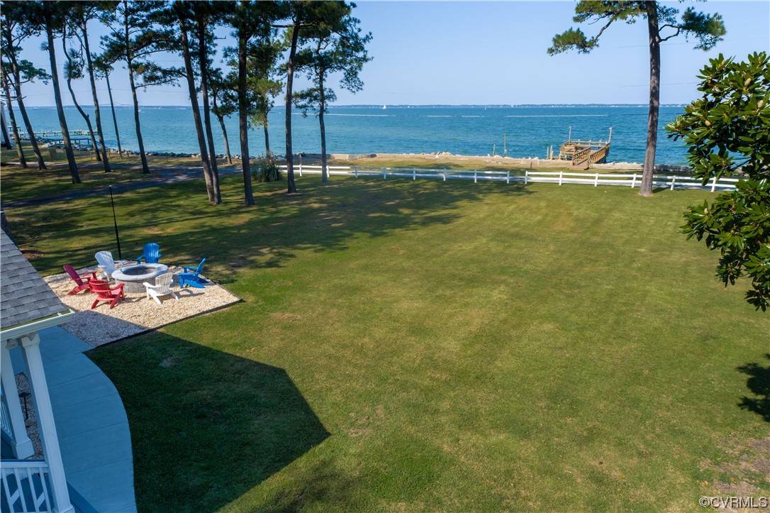 215 Riverside Drive Deltaville, VA 23043 - Photo 37 of 49 a view of a lake with a big yard