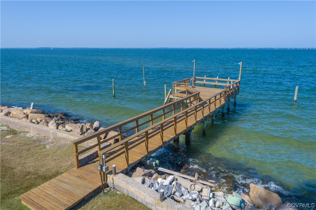 215 Riverside Drive Deltaville, VA 23043 - Photo 44 of 49 a view of a balcony with an ocean