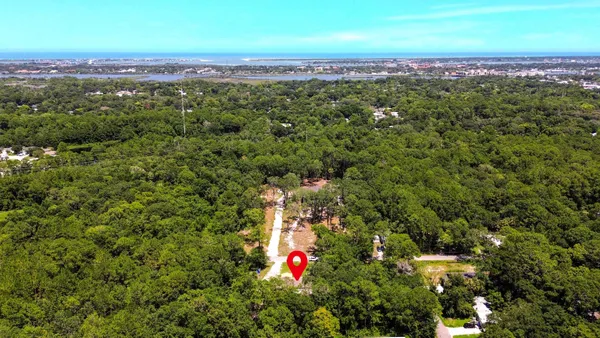 an aerial view of multiple house