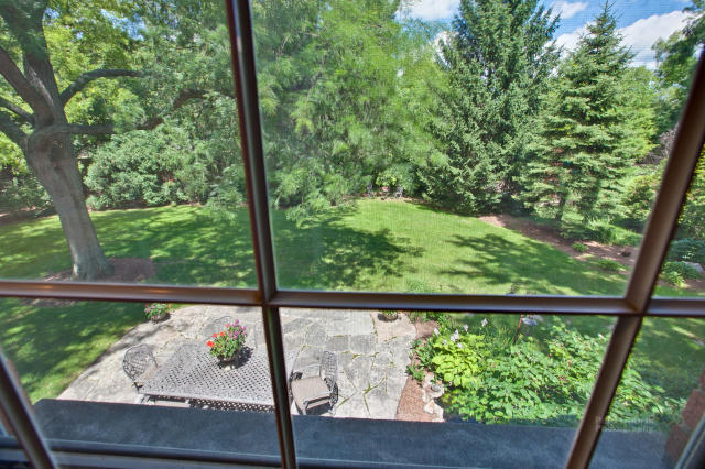 92 Old Mill Court Barrington, IL 60010 - Photo 20 of 25 a view of green trees from a balcony