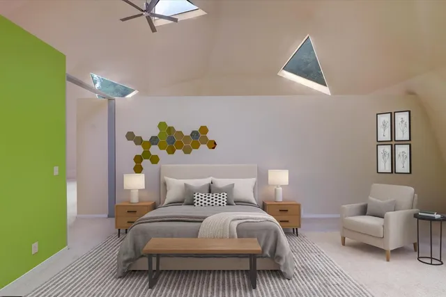 a view of a house with a yard and garage