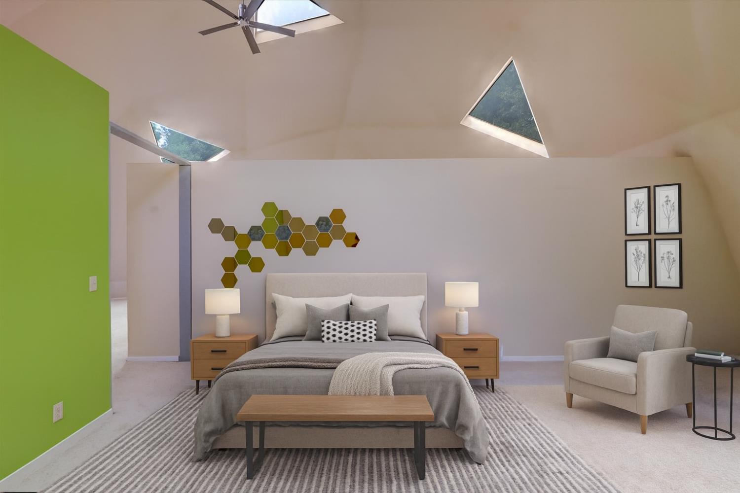 18125 Douglas Road Nevada City, CA 95959 - Photo 29 of 48 a bedroom with a bed and a couch