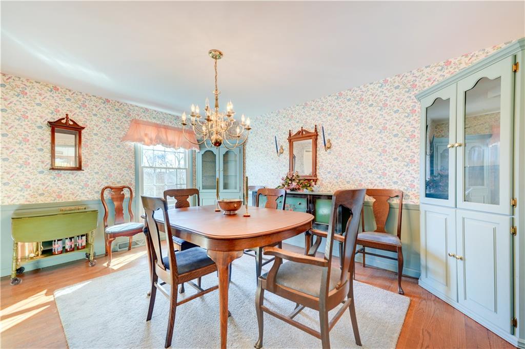 146 Morrison Drive Pittsburgh, PA 15216 - Photo 4 of 25 a view of a dining room with furniture and a chandelier