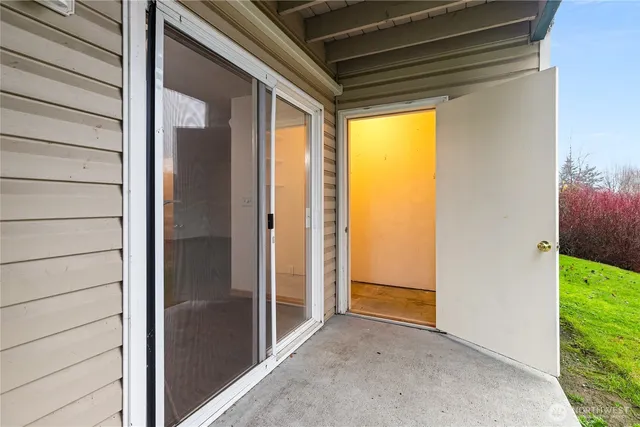 a view of front door