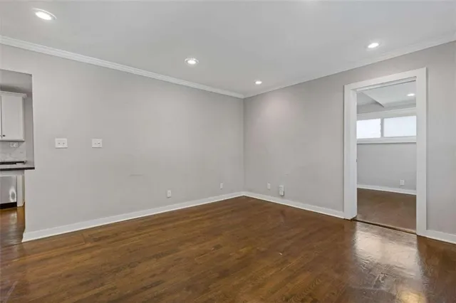 a view of empty room