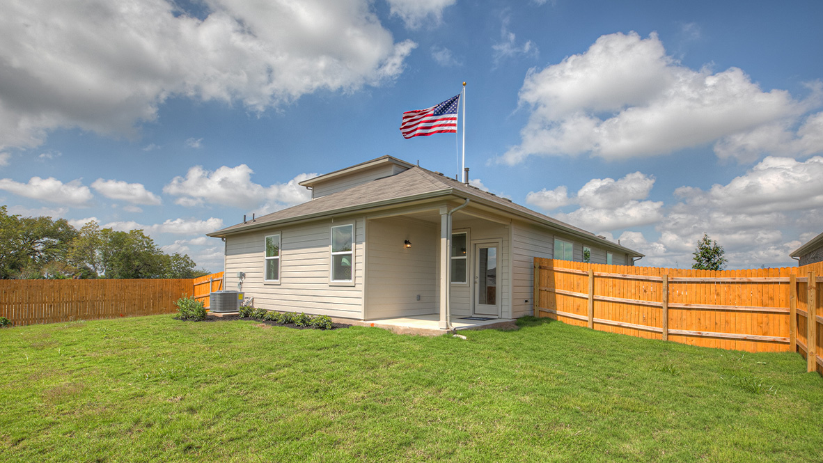 121 Little Walnut Cove Kyle, TX 78640 - Photo 31 of 31 a view of a house with backyard