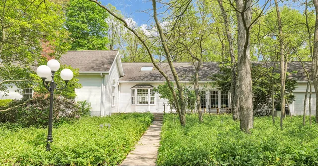 a view of a back yard of the house