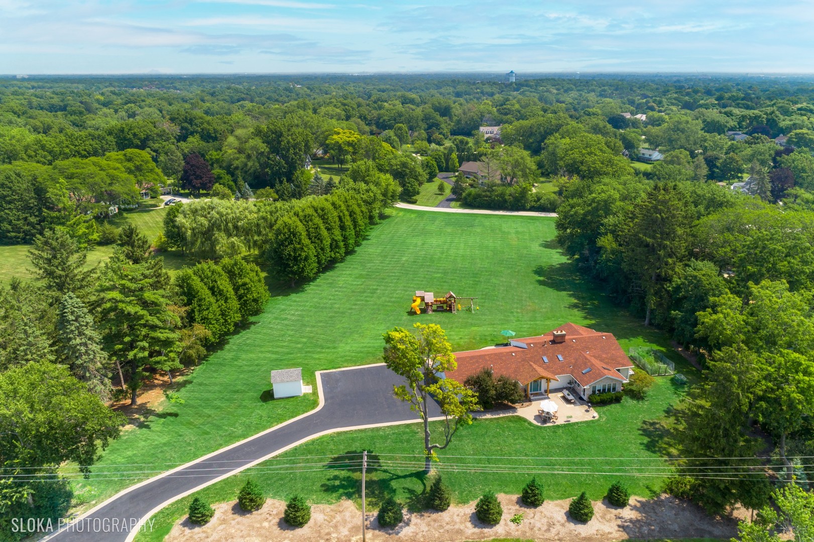 831 Ela Road Inverness, IL 60067 - Photo 42 of 46 an aerial view of a house