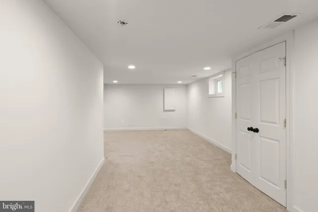 a view of an empty room