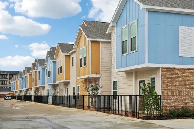 a view of a building with a street