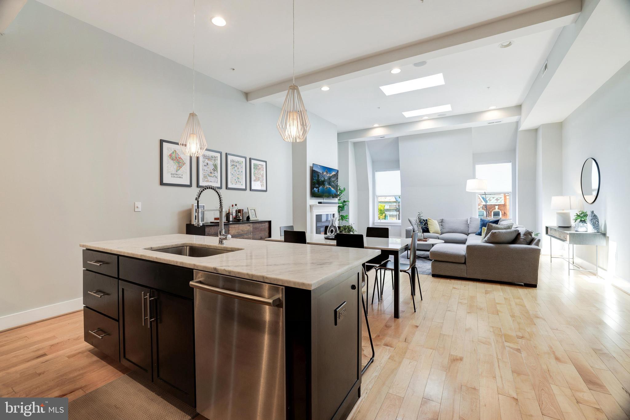 2435 Ontario Road Northwest, Unit 4 Washington, DC 20009 - Photo 8 of 20 Open Kitchen/Dining/Living