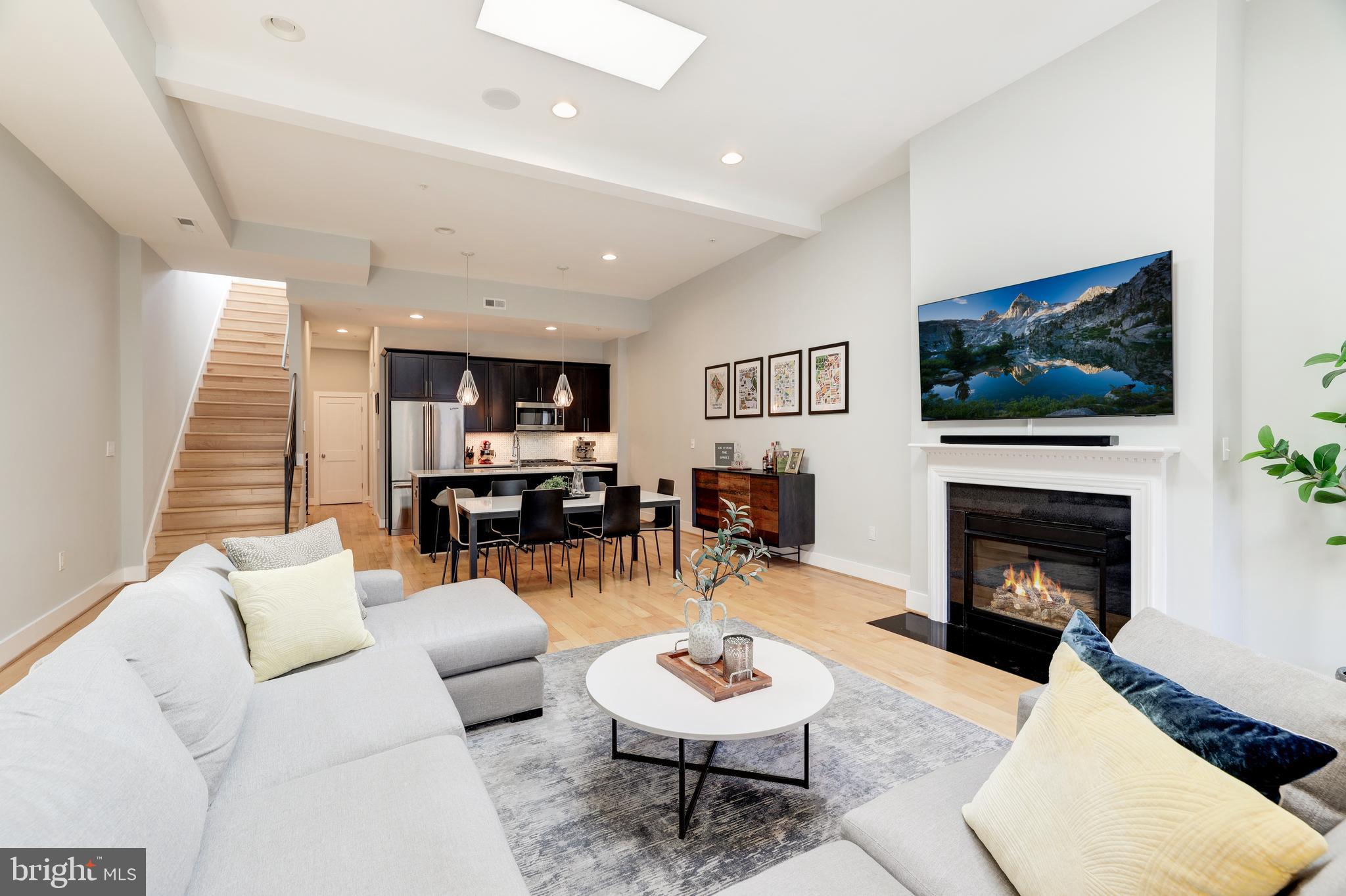 2435 Ontario Road Northwest, Unit 4 Washington, DC 20009 - Photo 9 of 20 Living Room with Gas Fireplace