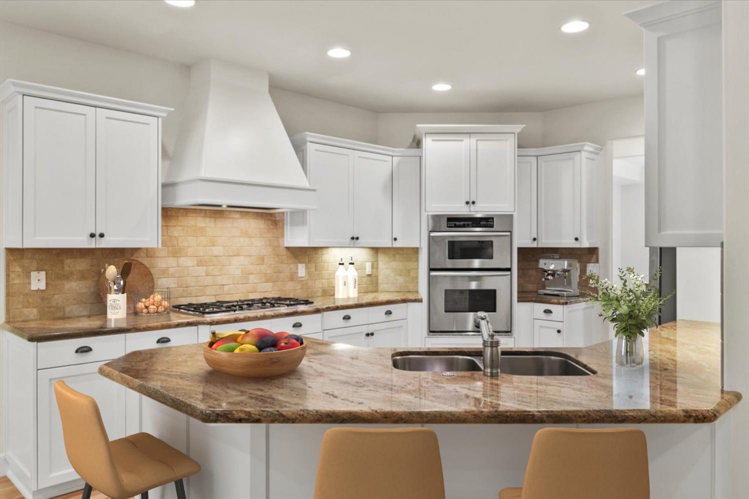 14622 Banner Lava Cap Road Nevada City, CA 95959 - Photo 2 of 66 a kitchen with stainless steel appliances granite countertop a sink stove and refrigerator