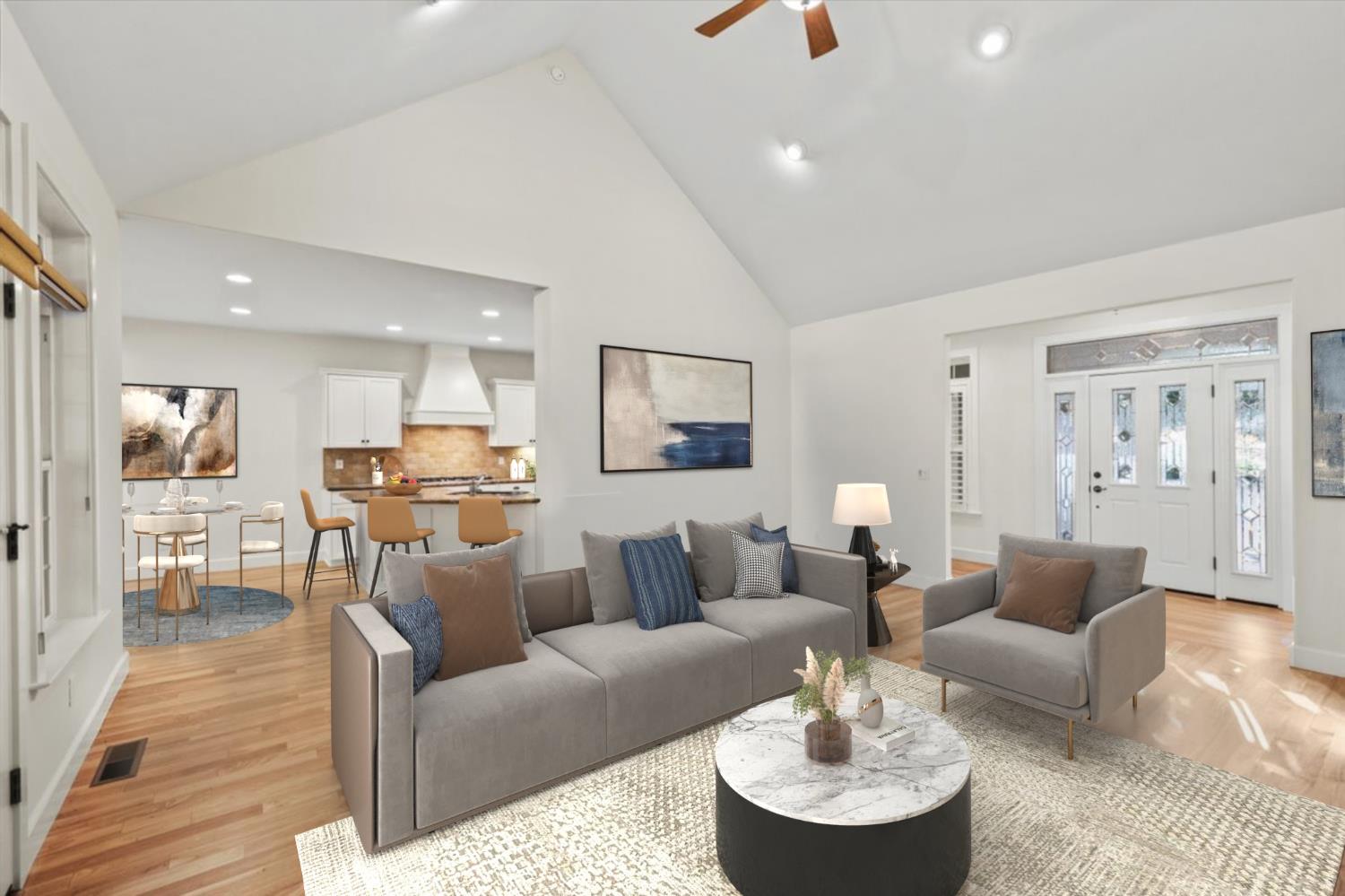 14622 Banner Lava Cap Road Nevada City, CA 95959 - Photo 10 of 66 a living room with furniture and a wooden floor