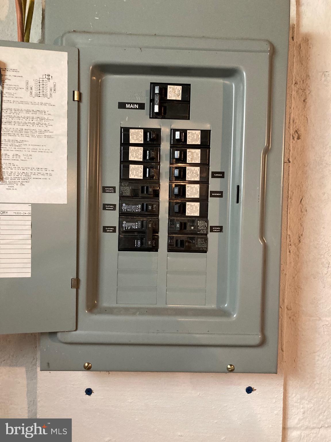 449 Edge Hill Road Glenside, PA 19038 - Photo 21 of 22 100 Amp Circuit Breaker