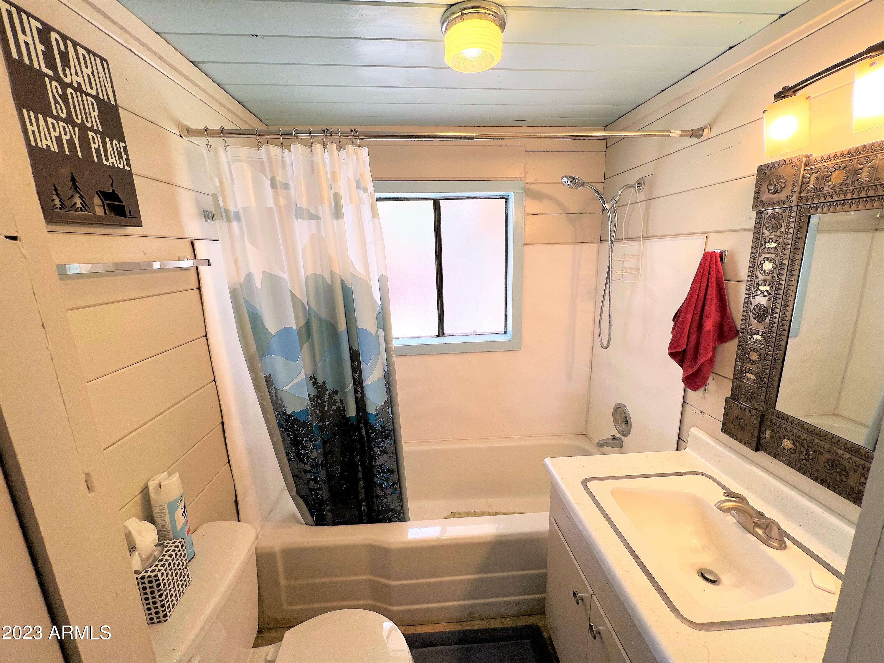 23659 Sunny South Road Crown King, AZ 86343 - Photo 28 of 29 a bathroom with a sink and a mirror