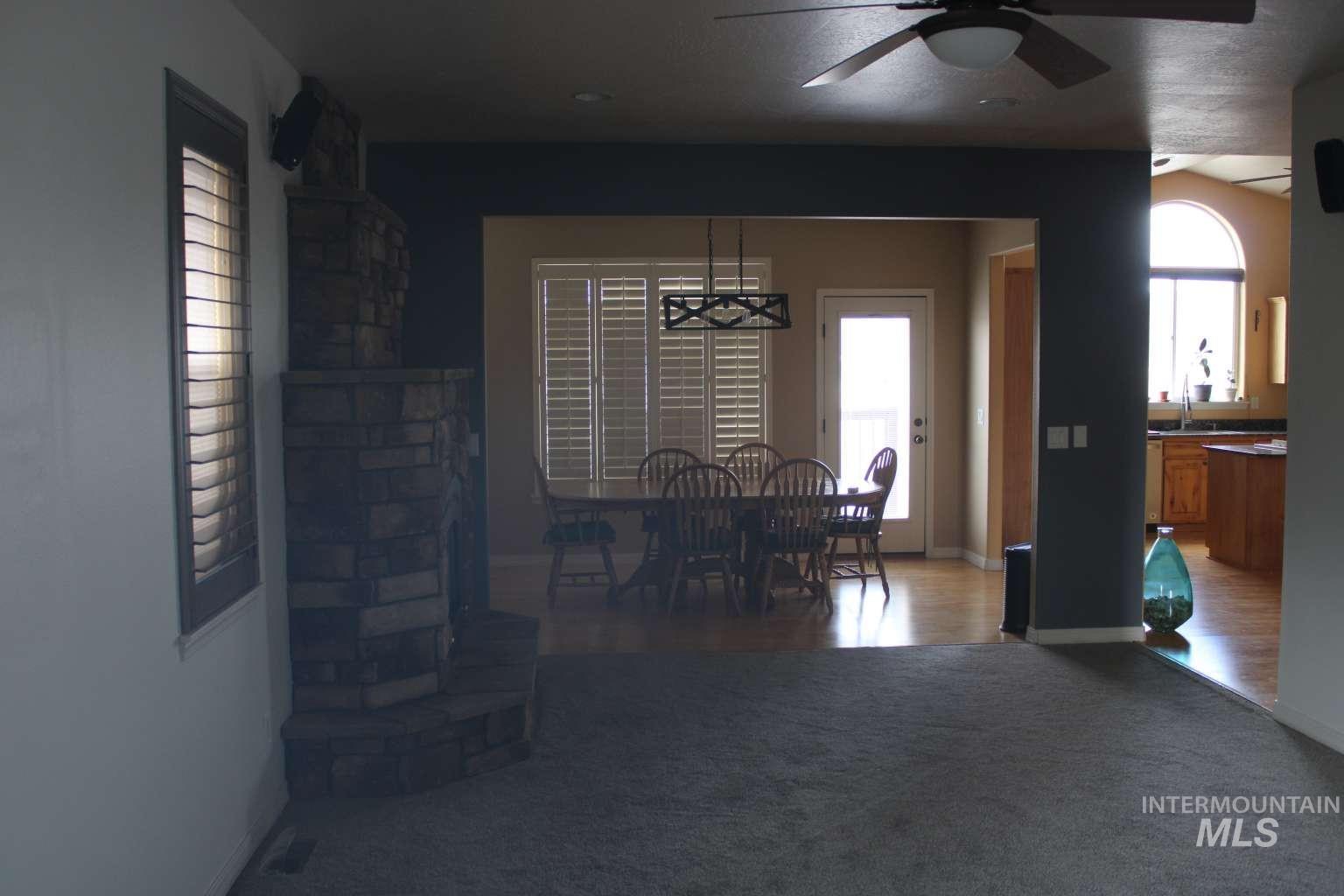 1422 River View Lane Buhl, ID 83316 - Photo 43 of 43 Dining room featuring light carpet and ceiling fan