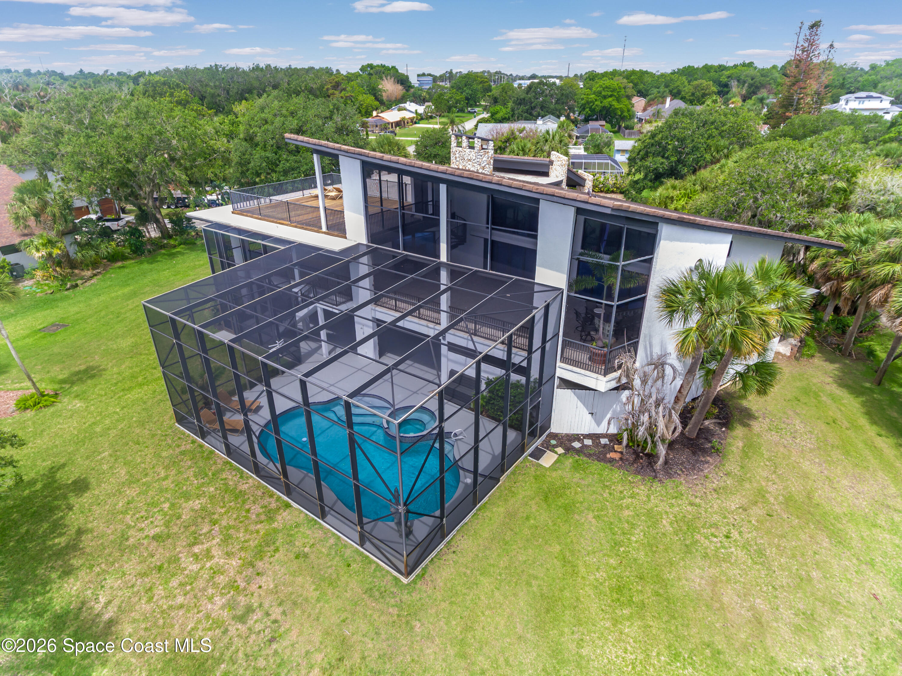 110 Barnacle Place Rockledge, FL 32955 - Photo 6 of 71 Drone back 4