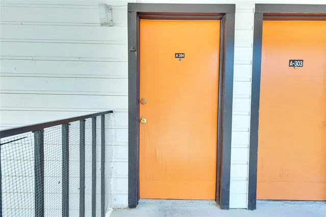 a view of front door