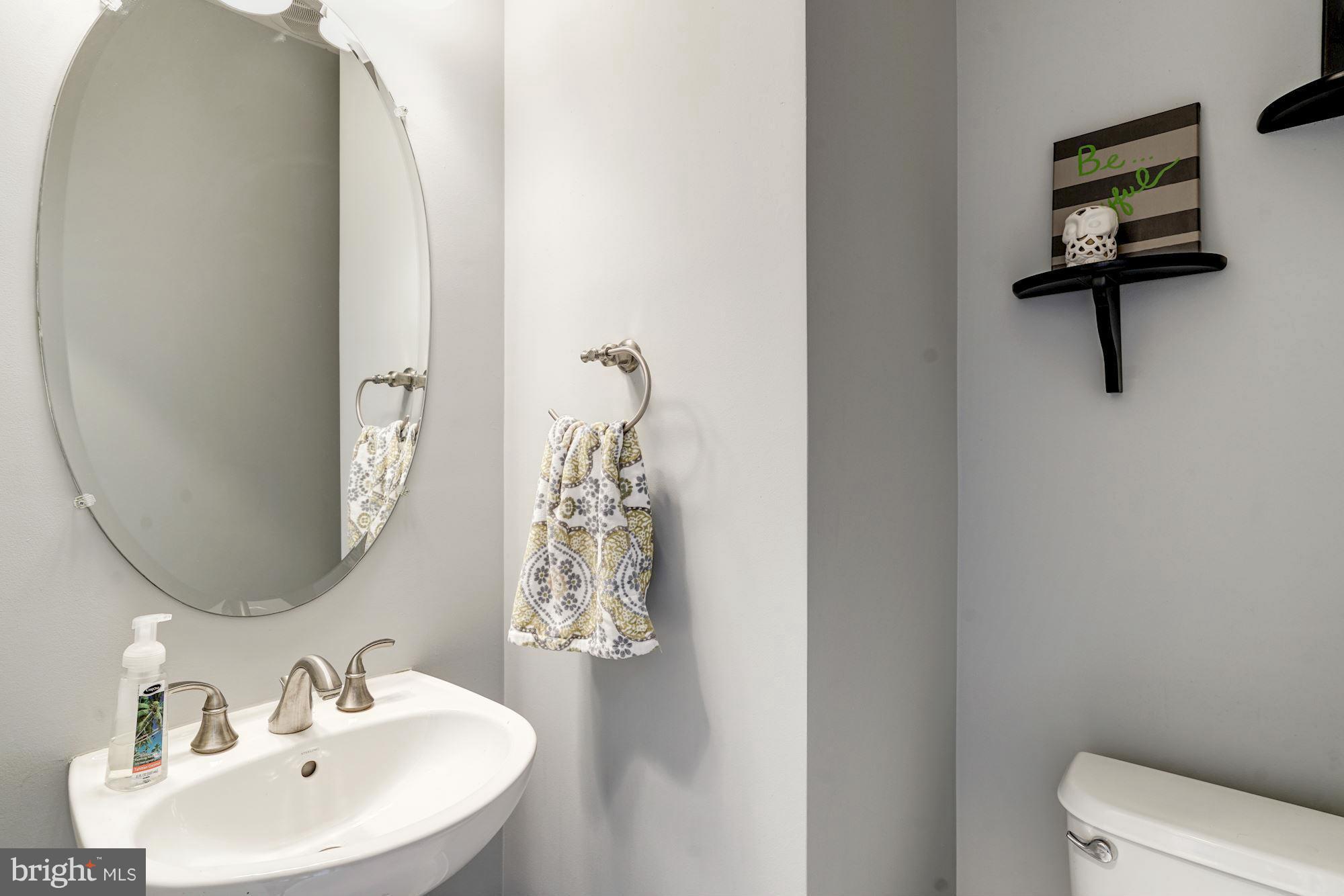 25013 Riding Center Drive Chantilly, VA 20152 - Photo 16 of 28 a bathroom with a sink a toilet and mirror