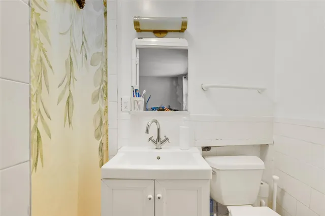 a view of front door with furniture