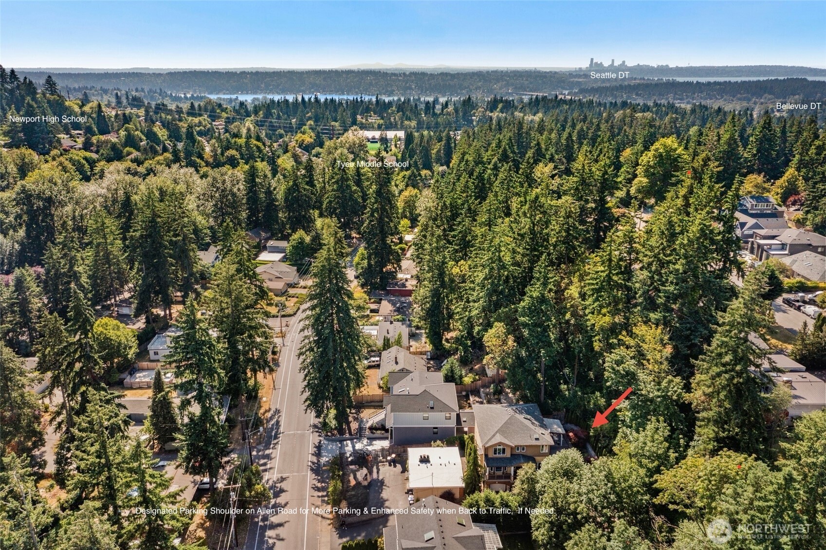 14248 Southeast Allen Rd. Bellevue, WA 98006 - Photo 38 of 40 a view of a city with large trees