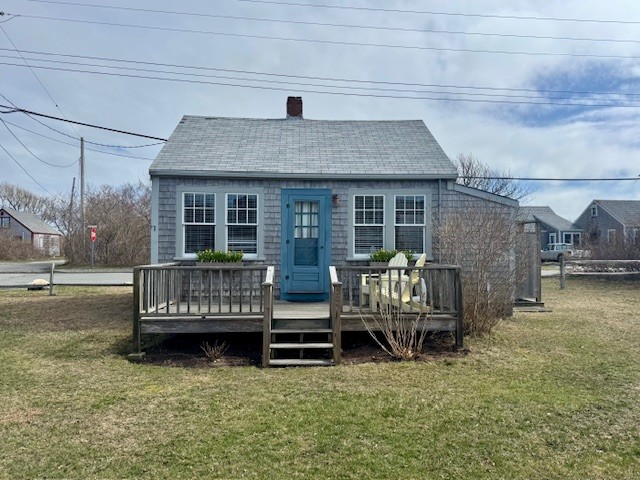 24 Washington Avenue Nantucket, MA 02554 - Photo 7 of 9 a view of backyard with deck and deck