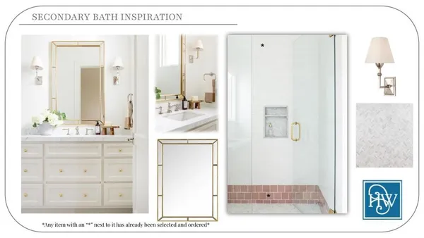 a picture of a bathroom with sink and mirror