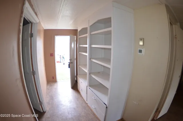 a view of closet area