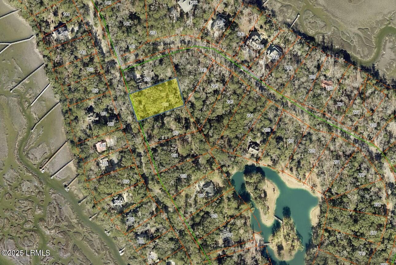155 Bull Point Drive Seabrook, SC 29940 - Photo 9 of 35 Tax map Aerial