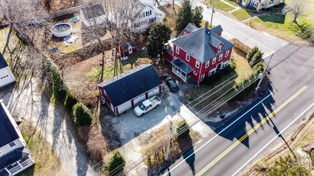 a view of an outdoor space with seating