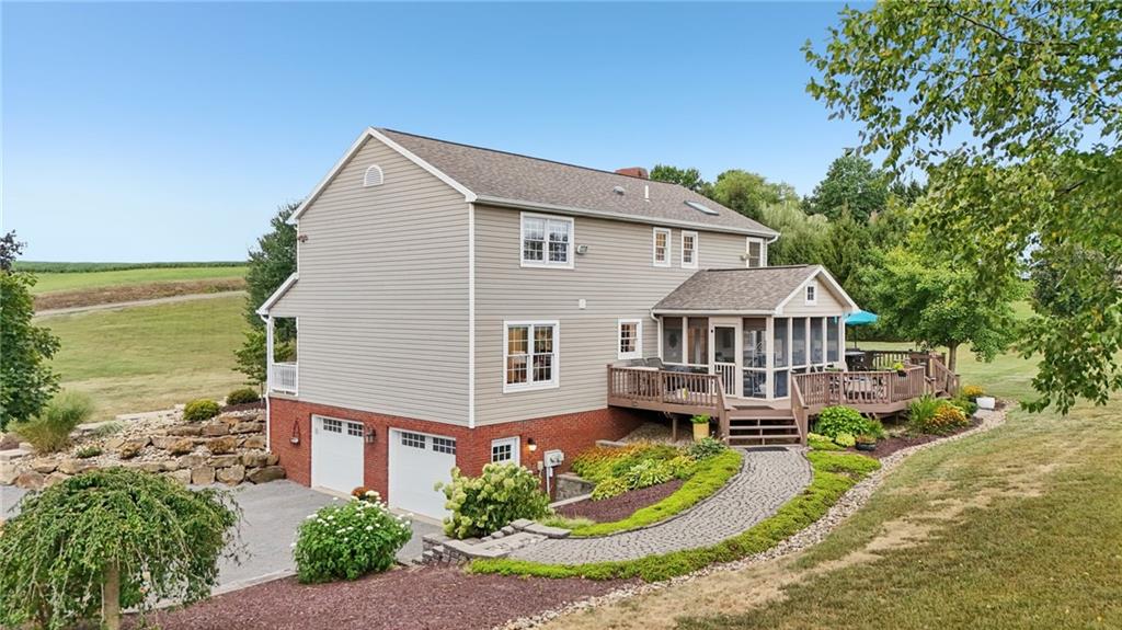 111 American School Road Harmony, PA 16037 - Photo 35 of 46 an aerial view of a house with a yard
