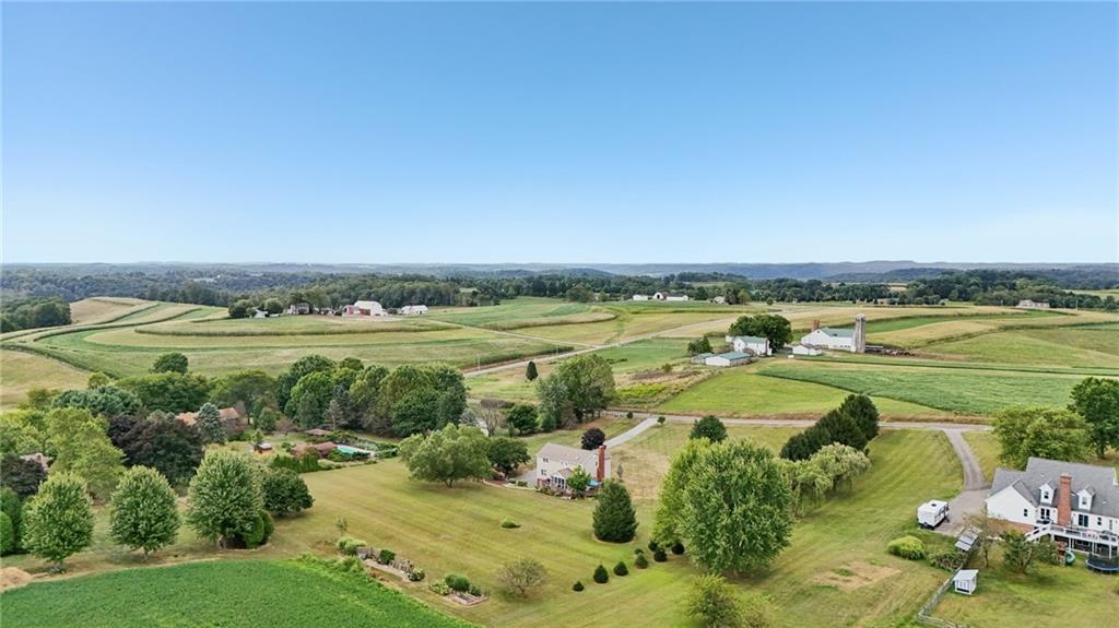 111 American School Road Harmony, PA 16037 - Photo 42 of 46 an aerial view of a houses with outdoor space and swimming pool
