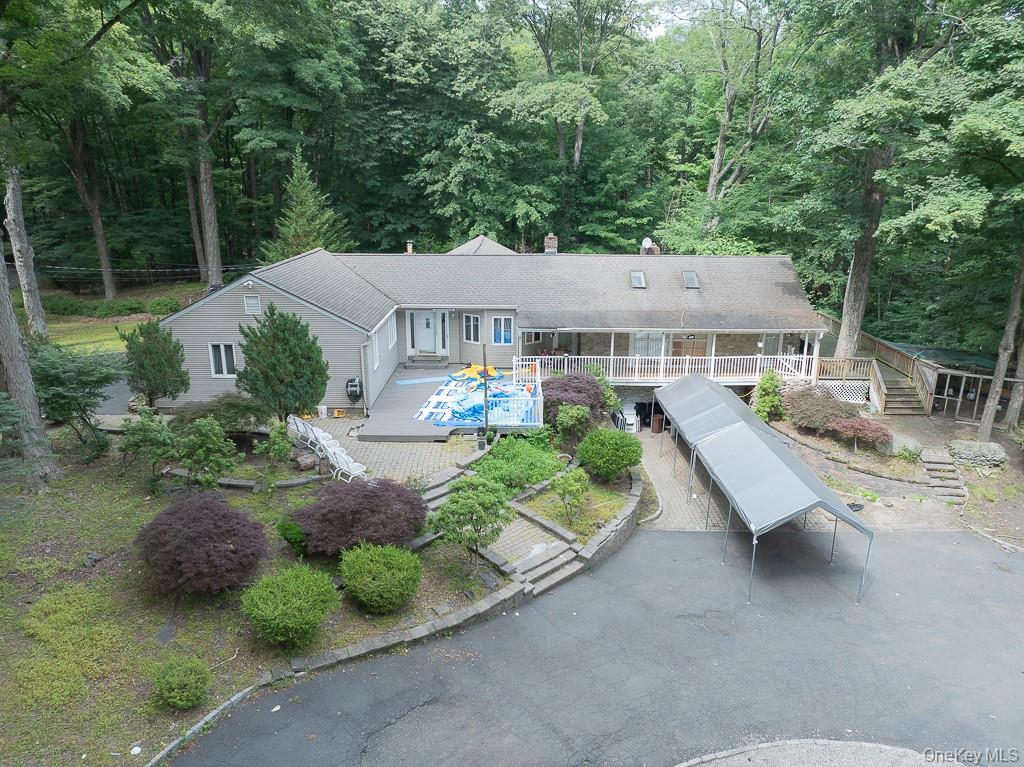 23 Sky Meadow Road Suffern, NY 10901 - Photo 1 of 36 an aerial view of a house with a yard basket ball court and outdoor seating