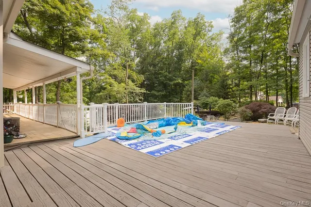 a view of outdoor space with seating