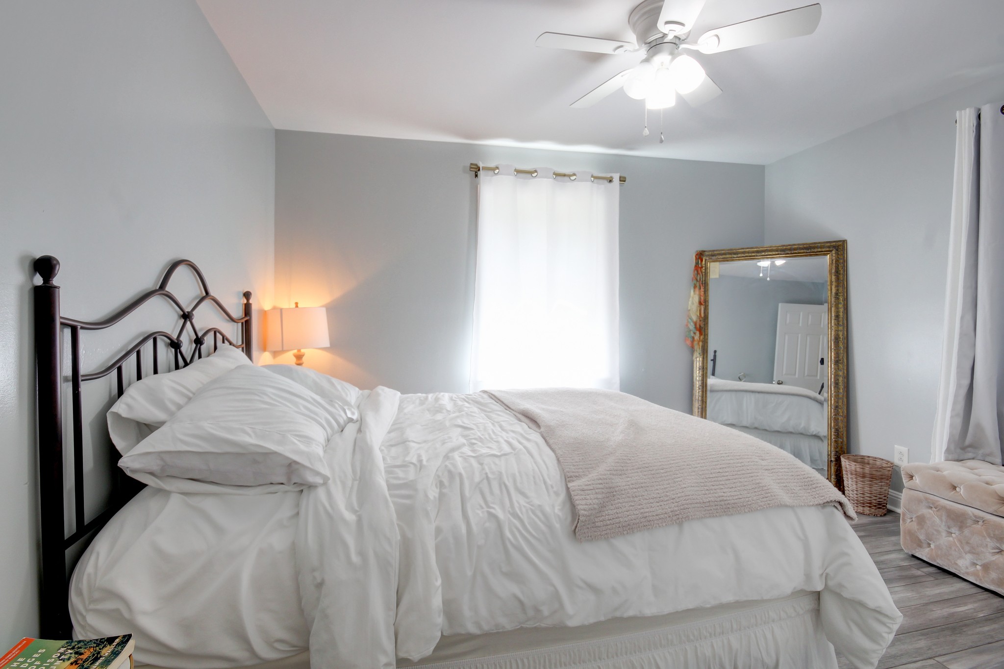 4141 Sango Road Clarksville, TN 37043 - Photo 32 of 57 a bedroom with a bed and a mirror
