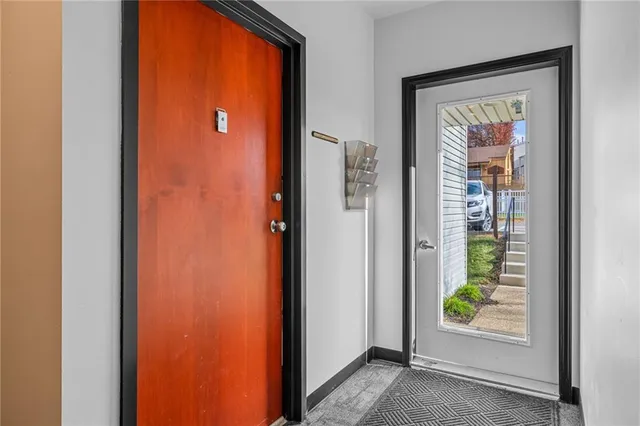 a view of an entryway door