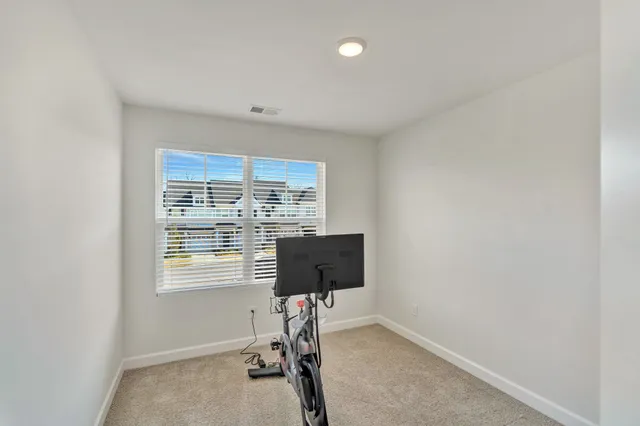 a view of workspace with a window