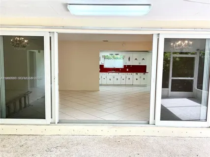 a view of a wooden door