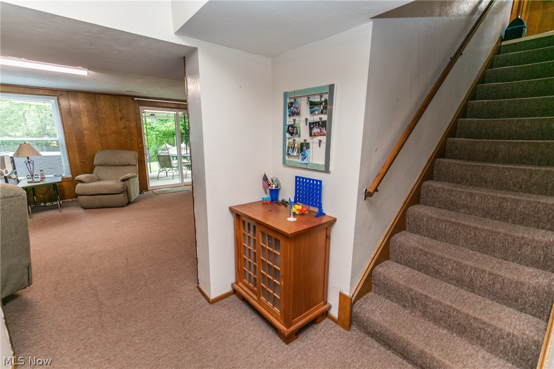 1739 South Green Road Cleveland, OH 44121 - Photo 26 of 28 Stairs to Walk Out Basement
