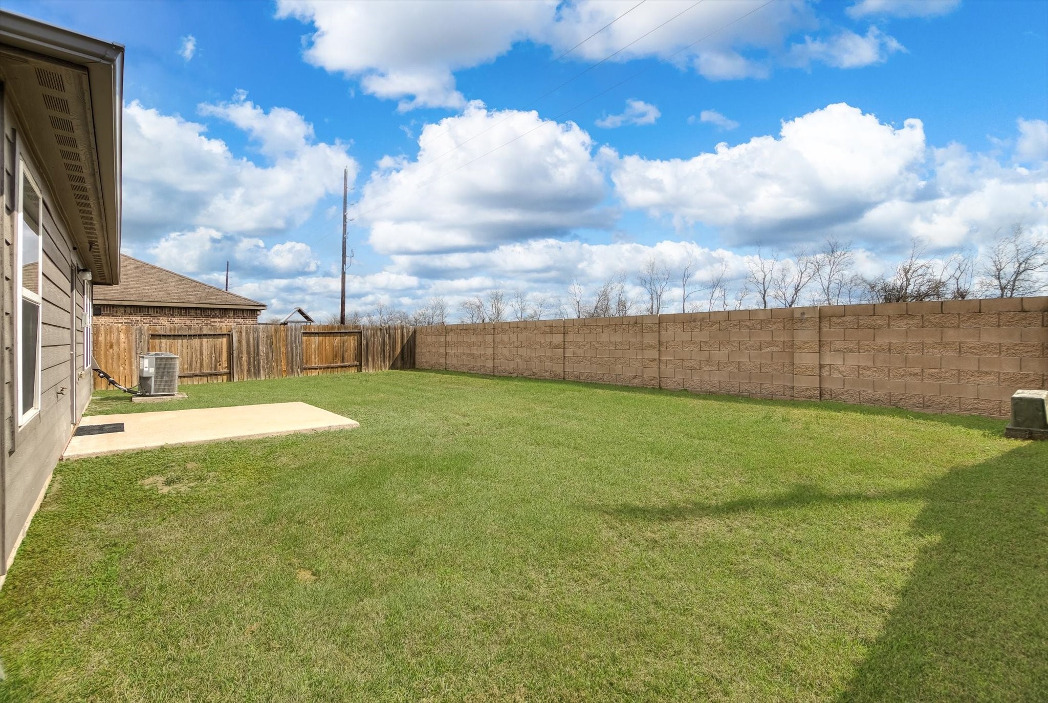 1306 Paradise Found Drive Rosharon, TX 77583 - Photo 32 of 36 a view of yard with swimming pool and green space
