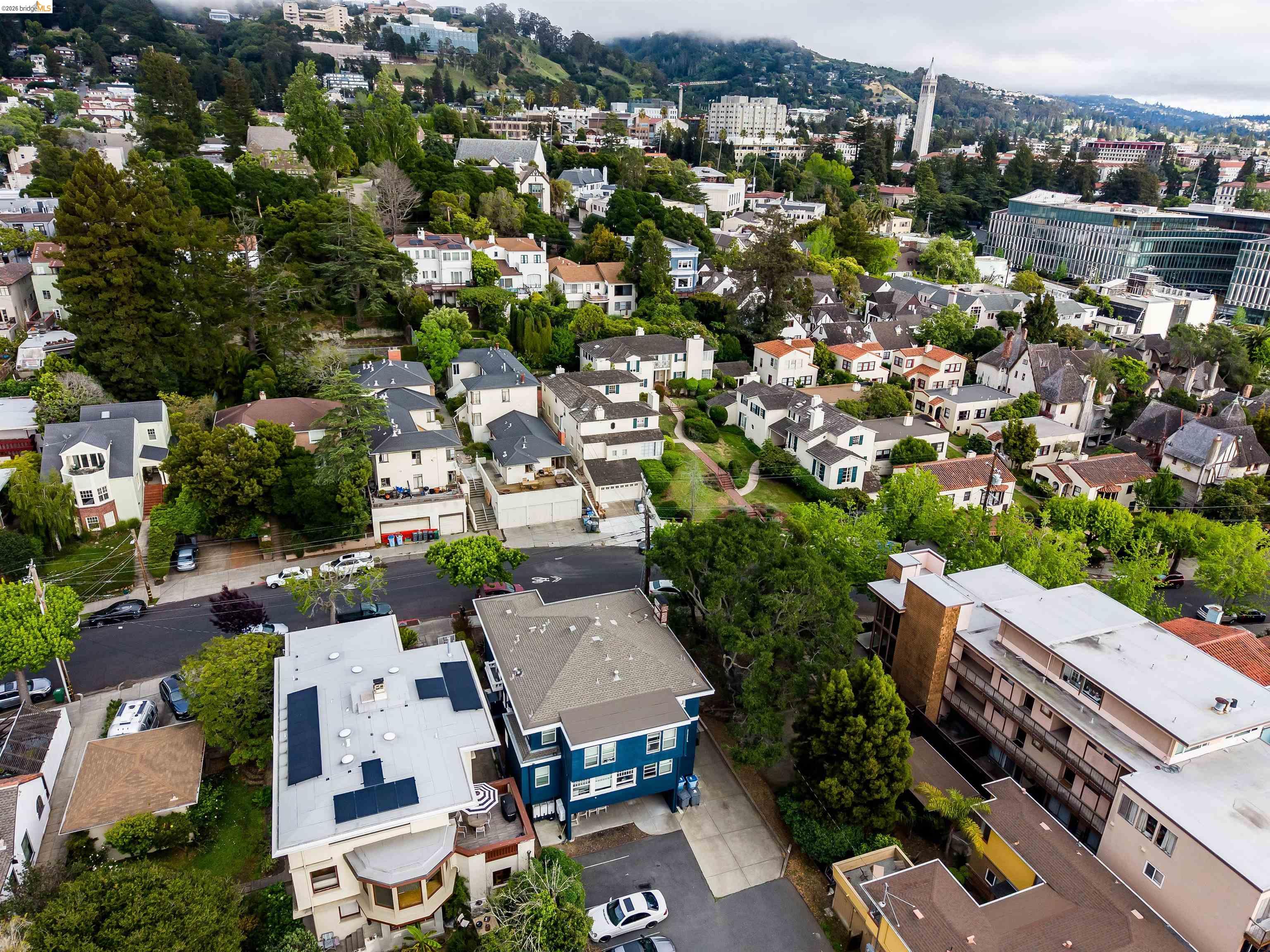 1734 Spruce Street Berkeley, CA 94709 - Photo 4 of 8 an aerial view of a city