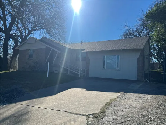 a backyard of a house