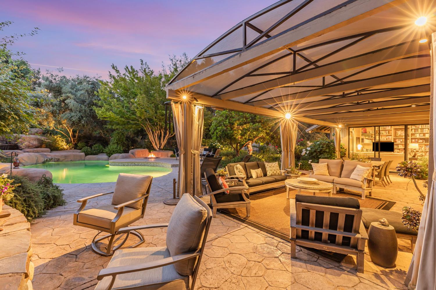 11575 Splitrock Court Gold River, CA 95670 - Photo 86 of 90 a view of a patio with couches chairs and city view