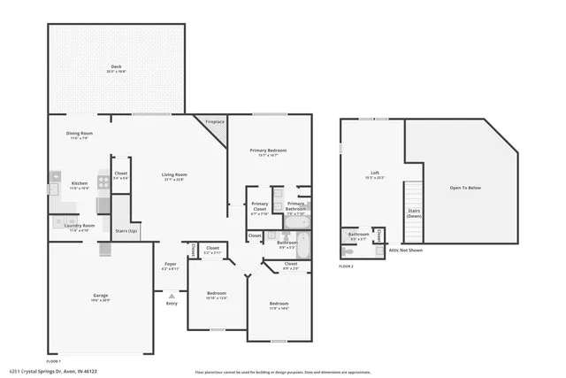 $374,900 | 6251 Crystal Springs Drive, Avon, IN 46123