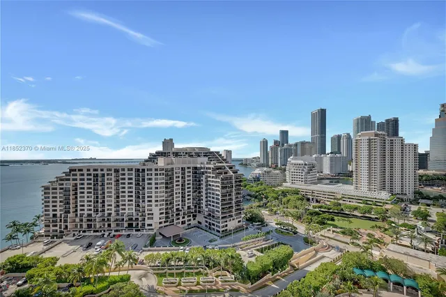 a view of a city with tall buildings