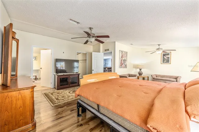 a view of a wooden deck