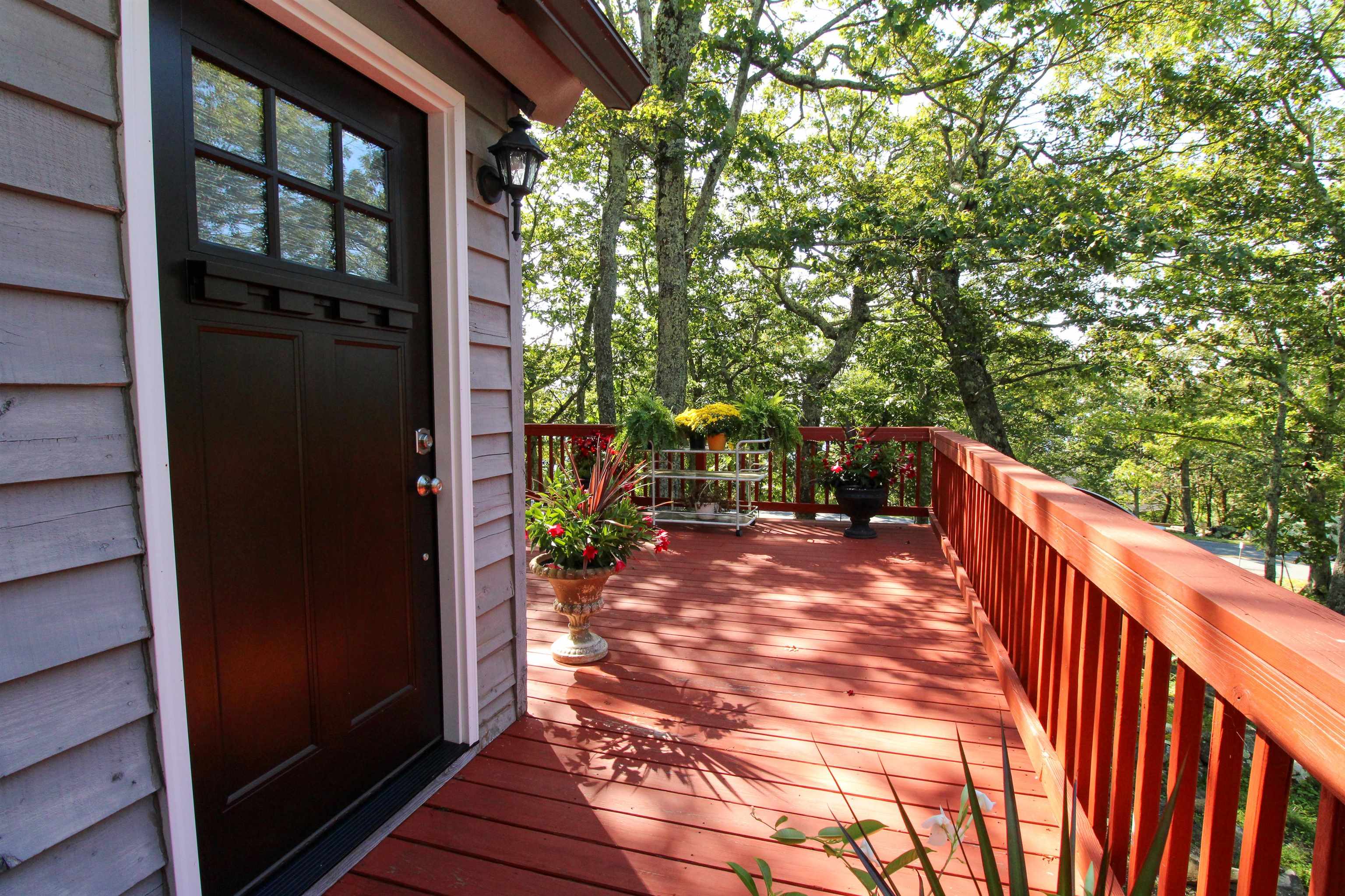 781 Devils Knob Loop Roseland, VA 22967 - Photo 14 of 68 a view of a pathway of a house with backyard and wooden fence